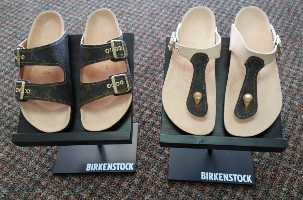 Birkenstock, Shoes, Louis Vuitton Handcustom Birkenstocks